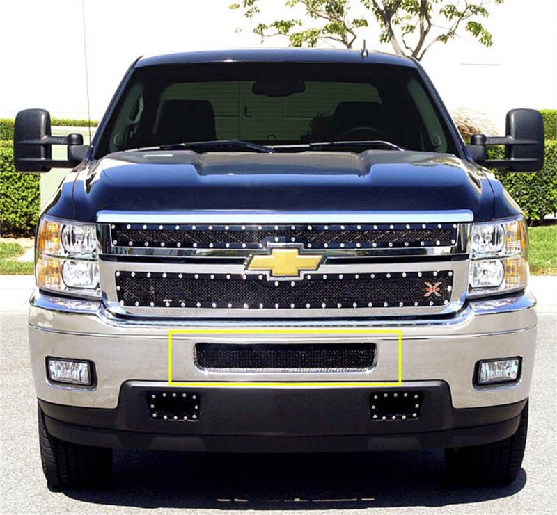 T-Rex Grilles - T-Rex Grilles 52114 Upper Class Series Mesh Bumper Grille Overlay