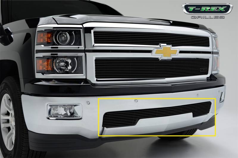 T-Rex Grilles - T-Rex Grilles 25117B Billet Series Bumper Grille Overlay