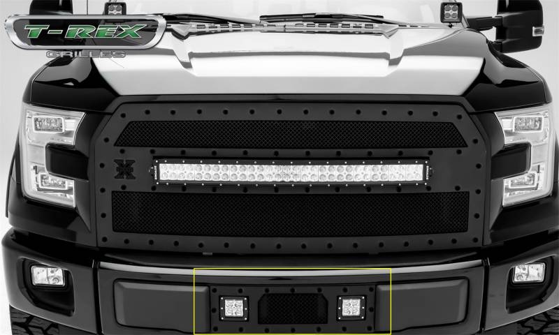 T-Rex Grilles - T-Rex Grilles 6325731-BR Stealth Torch Series LED Light Bumper Grille