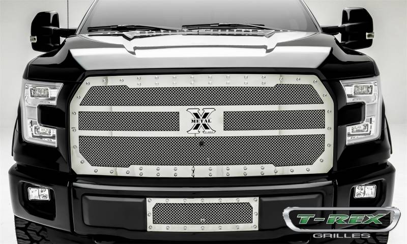 T-Rex Grilles - T-Rex Grilles 6715740 Stealth X-Metal Series Mesh Grille Assembly