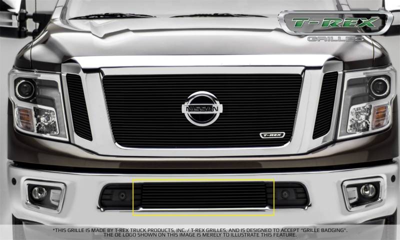 T-Rex Grilles - T-Rex Grilles 25785B Billet Series Bumper Grille Overlay