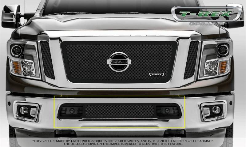 T-Rex Grilles - T-Rex Grilles 52785 Upper Class Series Mesh Bumper Grille Overlay