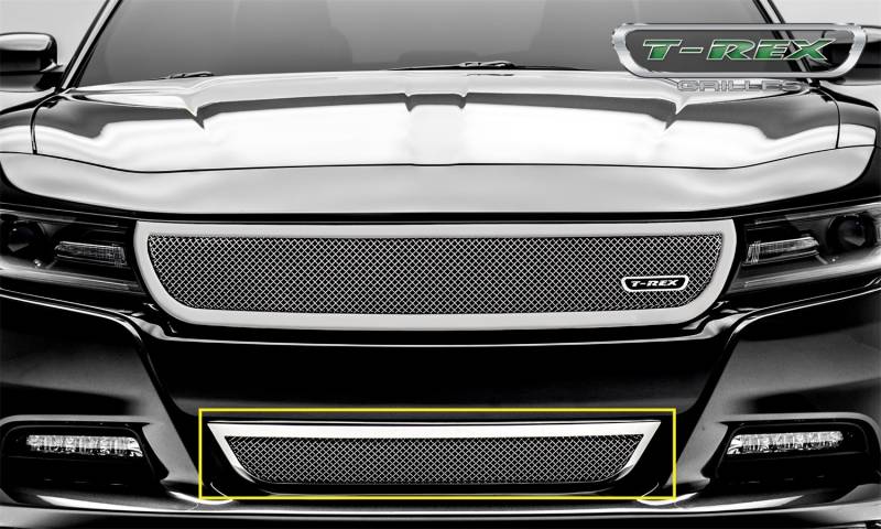 T-Rex Grilles - T-Rex Grilles 55480 Upper Class Series Mesh Bumper Grille Overlay