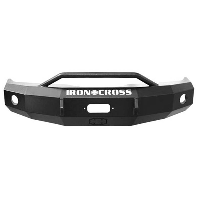 Iron Cross - Iron Cross 22-415-09 Winch Front Bumper with Push Bar for Ford F150 2009-2014 - Gloss Black
