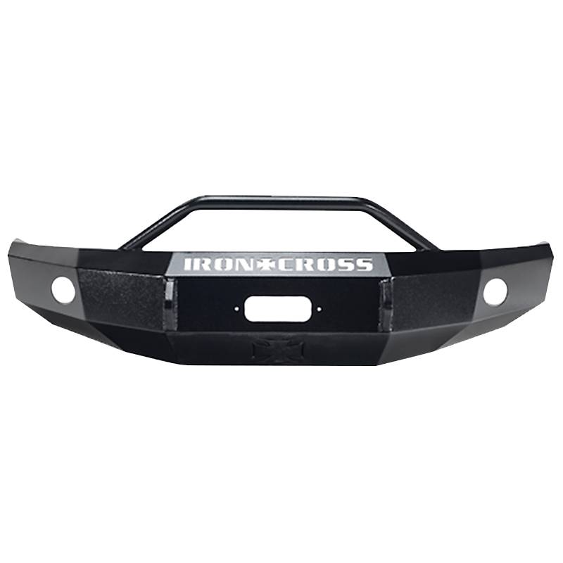 Iron Cross - Iron Cross 22-715-07-MB Winch Front Bumper with Push Bar for Toyota Tundra 2007-2013 - Matte Black