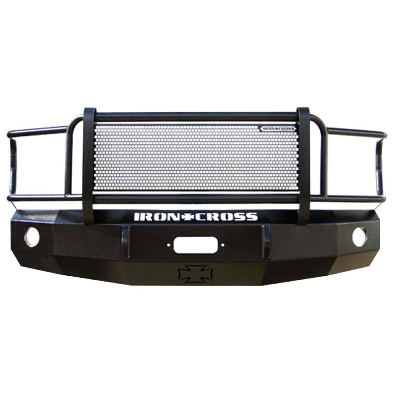 Iron Cross - Iron Cross 24-315-16-MB Winch Front Bumper with Grille Guard for GMC Sierra 1500 2016-2018 - Matte Black
