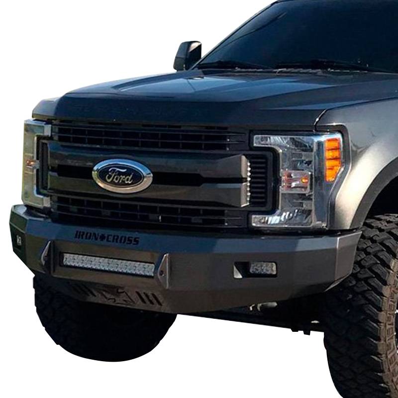 Iron Cross - Iron Cross 40-425-17 Low Profile Front Bumper for Ford F250/F350 2017-2021 - Gloss Black