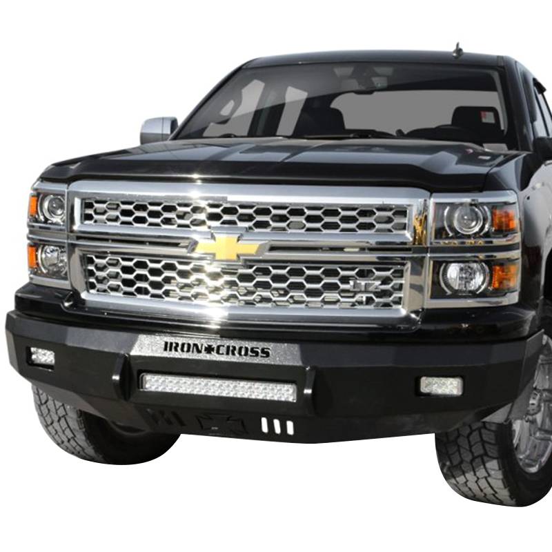 Iron Cross - Iron Cross 40-515-14 Low Profile Front Bumper for Chevy Silverado 1500 2014-2015 - Gloss Black
