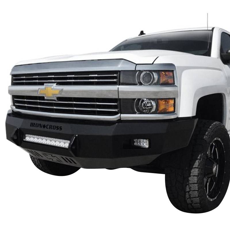 Iron Cross - Iron Cross 40-525-15 Low Profile Front Bumper for Chevy Silverado 2500/3500 2015-2019 - Gloss Black