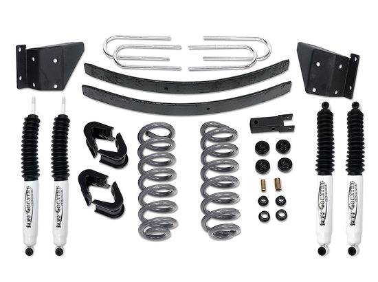 Tuff Country - 1973-1979 Ford F150 4x4 - 4" Performance Lift Kit by (fits models with 2.5" wide Rear springs) Tuff Country - 24711K