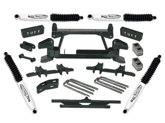 Tuff Country - 1988-1997 Chevy Truck K2500/3500 4x4 (8 Lug) - 4" Lift Kit by (fits models with cast lower control arms) Tuff Country - 14823