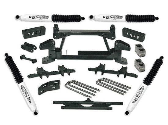 Tuff Country - 1992-1998 Chevy Suburban 2500 (8lug) 4x4 - 4" Lift Kit by (fits models with cast lower control arms) Tuff Country - 14853