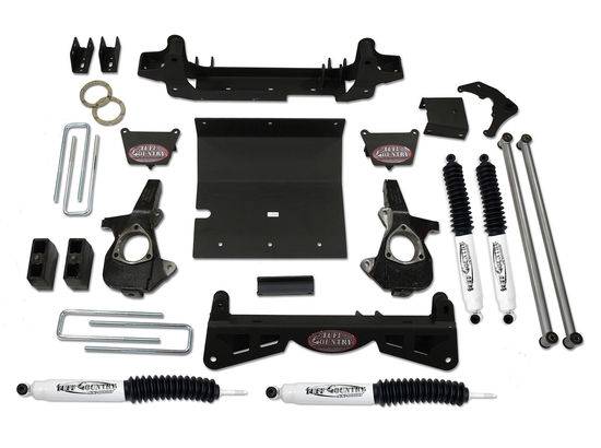 Tuff Country - 2001-2006 Chevy Silverado 1500HD 4x4 - 6" Lift Kit (with 3-piece sub frame) by Tuff Country - 16992