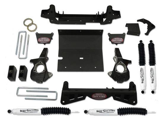 Tuff Country - 2001-2006 Chevy Silverado 3500/3500HD 4x4 - 4" Lift Kit (with 3-piece sub frame) by Tuff Country - 14994