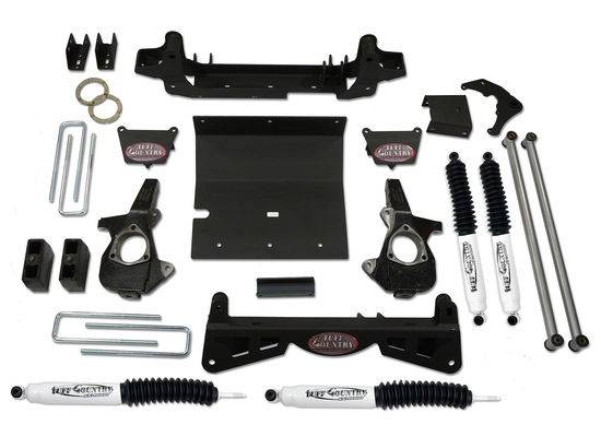 Tuff Country - 2001-2010 Chevy Silverado 2500HD 4x4 - 6" Lift Kit (with 3-piece sub frame) by Tuff Country - 16993