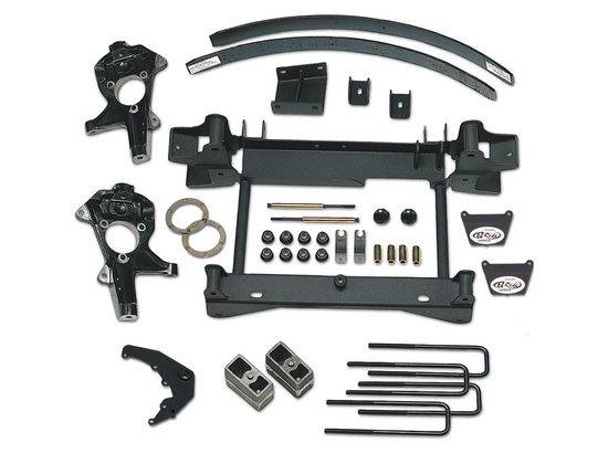 Tuff Country - 2006 GMC Sierra 1500 4x4 - 4" Lift Kit (with one-piece sub frame) by (fits models with factory air ride shocks) Tuff Country - 14957