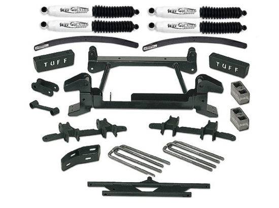 Tuff Country - 1992-1998 Chevy Suburban 2500 (8lug) 4x4 - 6" Lift Kit by (fits models with cast lower control arms) Tuff Country - 16853