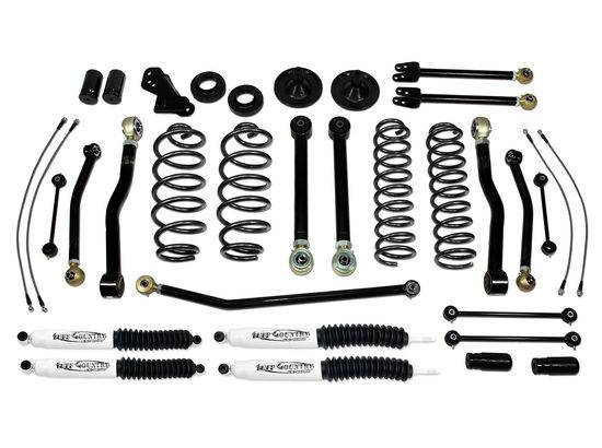 Tuff Country - 2007-2018 Jeep Wrangler JK - 4" Performance Lift Kit EZ-Flex by Tuff Country - 44002