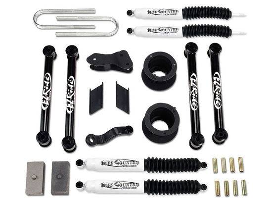 Tuff Country - 2007-2008 Dodge Ram 2500 4x4 - 4.5" Lift Kit with SX8000 Shocks by (fits Vehicles Built July 1 2007 and Later) Tuff Country - 34021KN