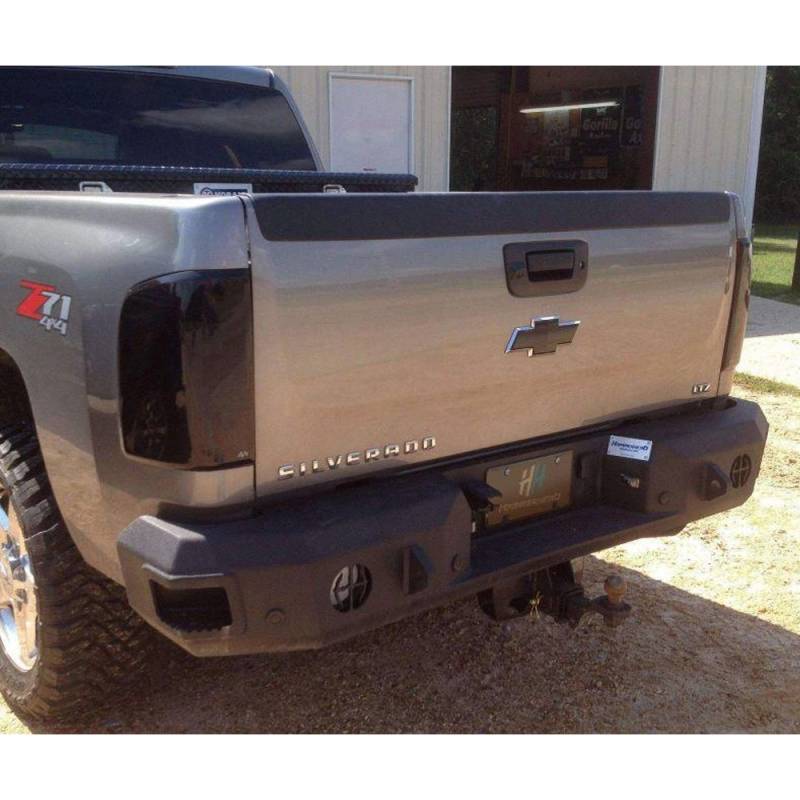 Hammerhead Bumpers - Hammerhead 600-56-0183 Rear Bumper with Sensor Holes for Chevy Silverado 1500 2007-2013