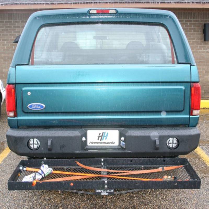 Hammerhead Bumpers - Hammerhead 600-56-0078 Rear Bumper without Sensor Holes for Ford Bronco 1987-1996