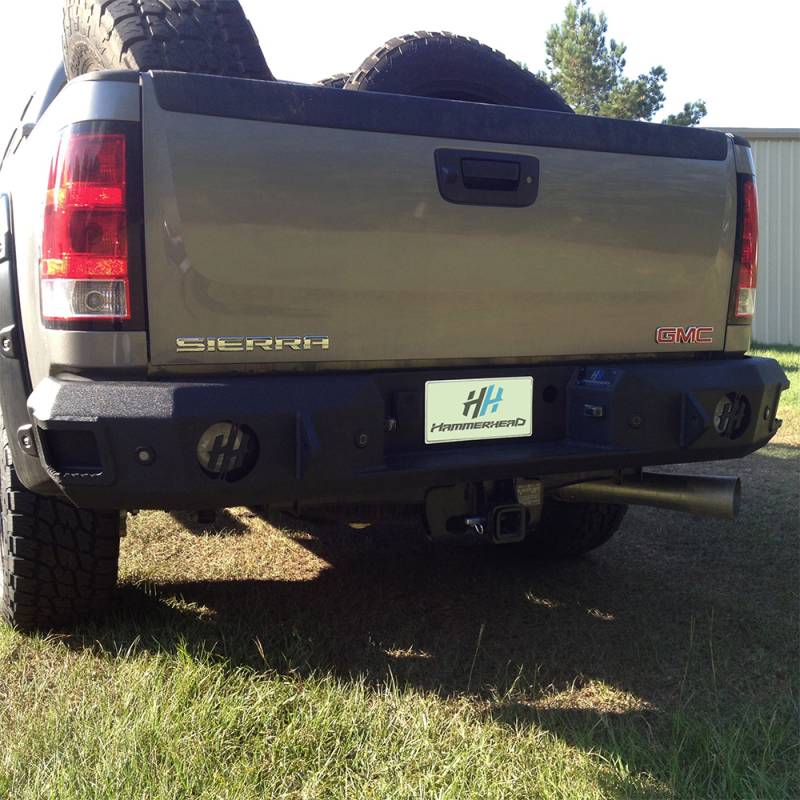 Hammerhead Bumpers - Hammerhead 600-56-0178 Rear Bumper with Sensor Holes for Chevy Silverado 2500/3500 2011-2014