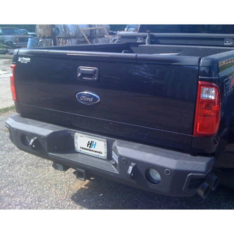 Hammerhead Bumpers - Hammerhead 600-56-0182 Rear Bumper with Sensor Holes for Ford F250/F350/F450 1999-2016