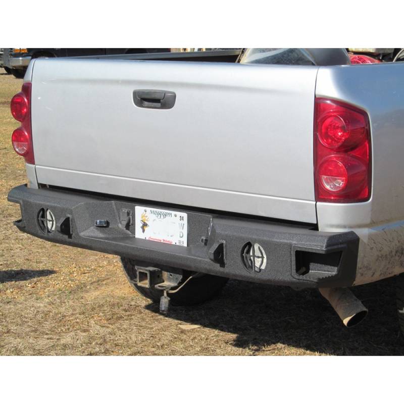 Hammerhead Bumpers - Hammerhead 600-56-0080 Rear Bumper without Sensor Holes for Dodge Ram 1500/2500/3500 2003-2009