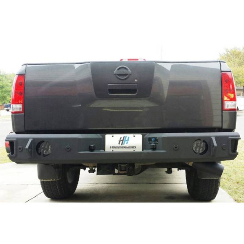 Hammerhead Bumpers - Hammerhead 600-56-0256 Rear Bumper with Sensor Holes for Nissan Titan 2010-2015