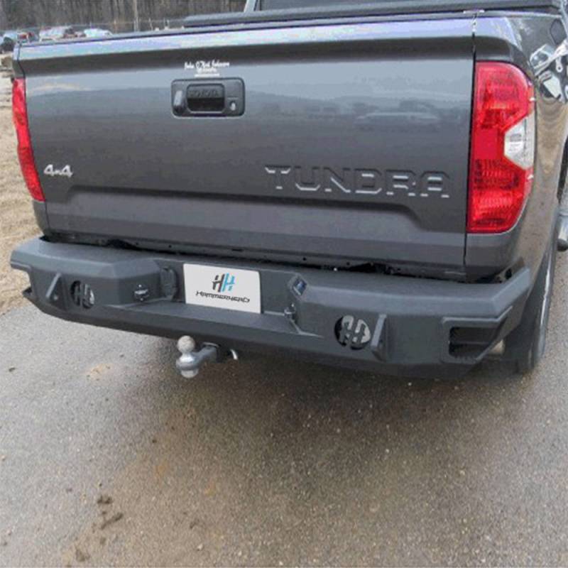 Hammerhead Bumpers - Hammerhead 600-56-0254 Rear Bumper with Sensor Holes for Toyota Tundra 2014-2020