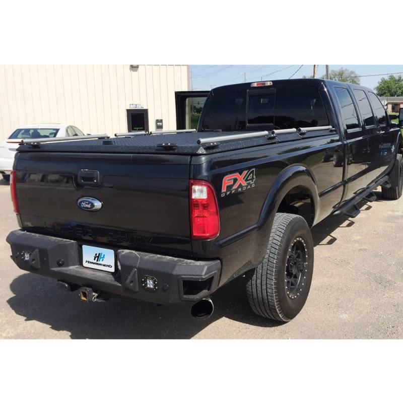 Hammerhead Bumpers - Hammerhead 600-56-0476 Flush Mount Rear Bumper with Sensor Holes for Ford F250/F350/F450 1999-2016
