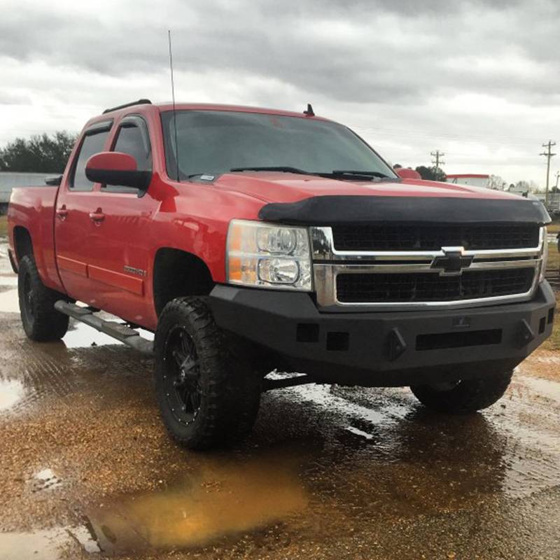 Hammerhead Bumpers - Hammerhead 600-56-0444 Low Profile Front Bumper with Square Light Holes for Chevy Silverado 2500/3500 2007-2010