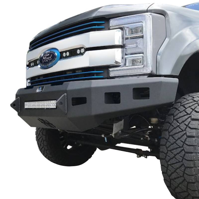 Hammerhead Bumpers - Hammerhead 600-56-0670 Low Profile Front Bumper with Square Light Holes for Ford F250/F350/F450/F550 2017-2021