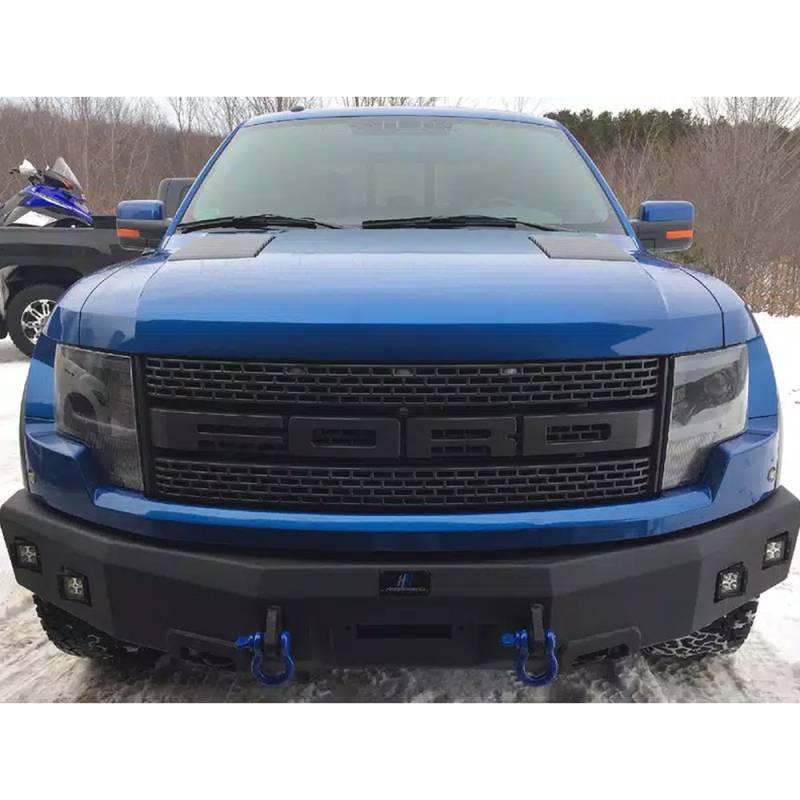 Hammerhead Bumpers - Hammerhead 600-56-0905 Low Profile Winch Front Bumper with Square Light Holes for Nissan Titan 2016-2020