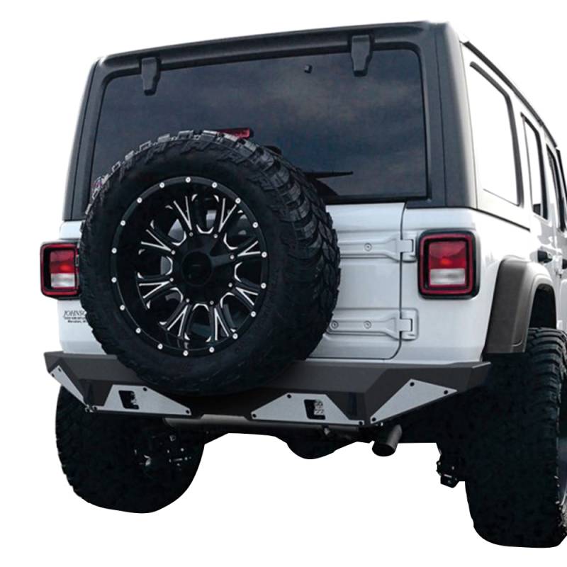Hammerhead Bumpers - Hammerhead 600-56-0794 Ravager Stubby Rear Bumper for Jeep Wrangler JL 2018-2020