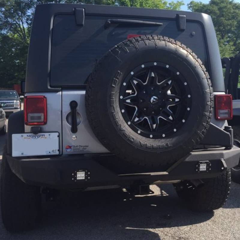 Hammerhead Bumpers - Hammerhead 600-56-0496 Full Width Flush Mount Rear Bumper for Jeep Wrangler JK 2007-2017