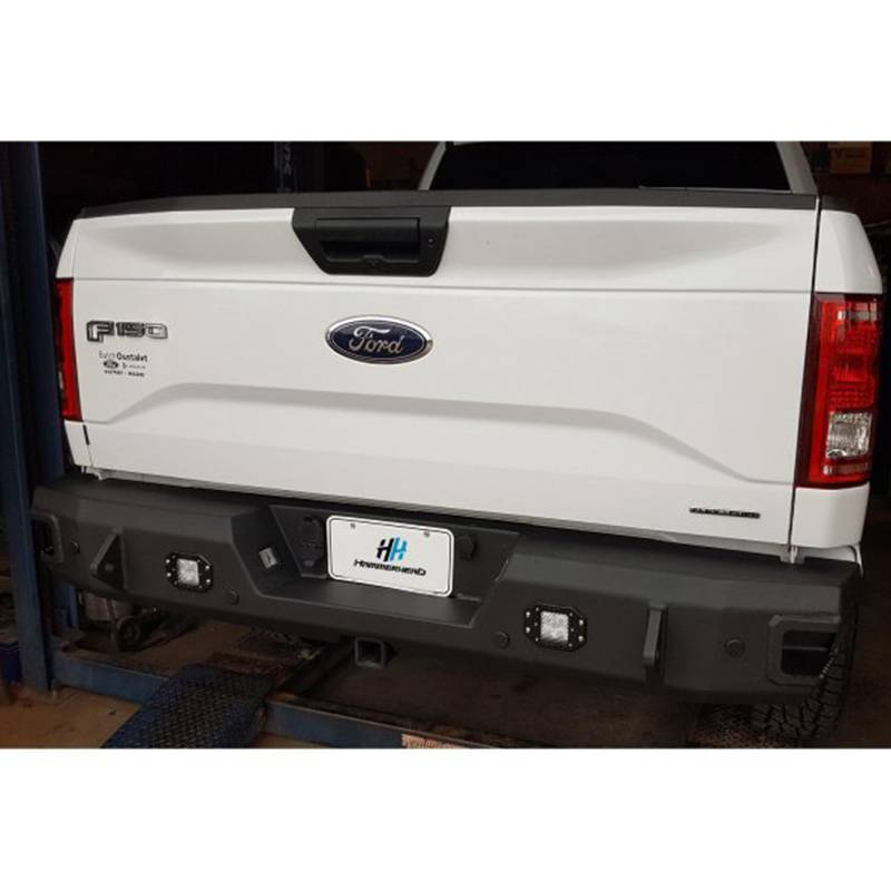 Hammerhead Bumpers - Hammerhead 600-56-0480 Flush Mount Rear Bumper with Sensor Holes for Ford F150 EcoBoost 2015-2020