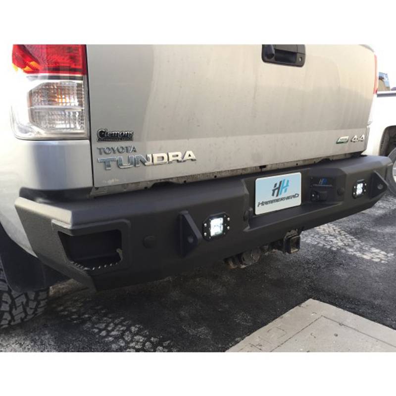 Hammerhead Bumpers - Hammerhead 600-56-0525 Flush Mount Rear Bumper with Sensor Holes for Toyota Tundra 2007-2013