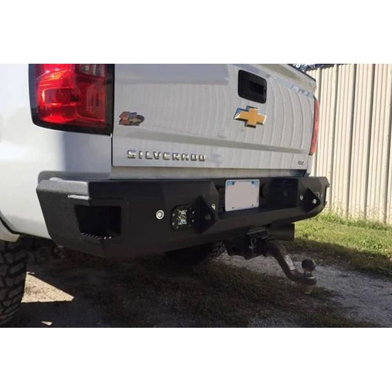 Hammerhead Bumpers - Hammerhead 600-56-0499 Flush Mount Rear Bumper without Sensors Chevy Silverado 1500 1999-2006 Classic