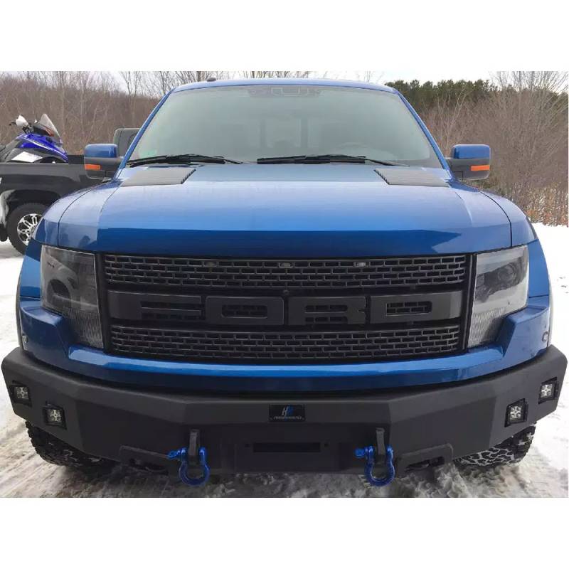 Hammerhead Bumpers - Hammerhead 600-56-0586 Winch Front Bumper with Square Light Holes for Ford F250/F350/F450/F550 2017-2021
