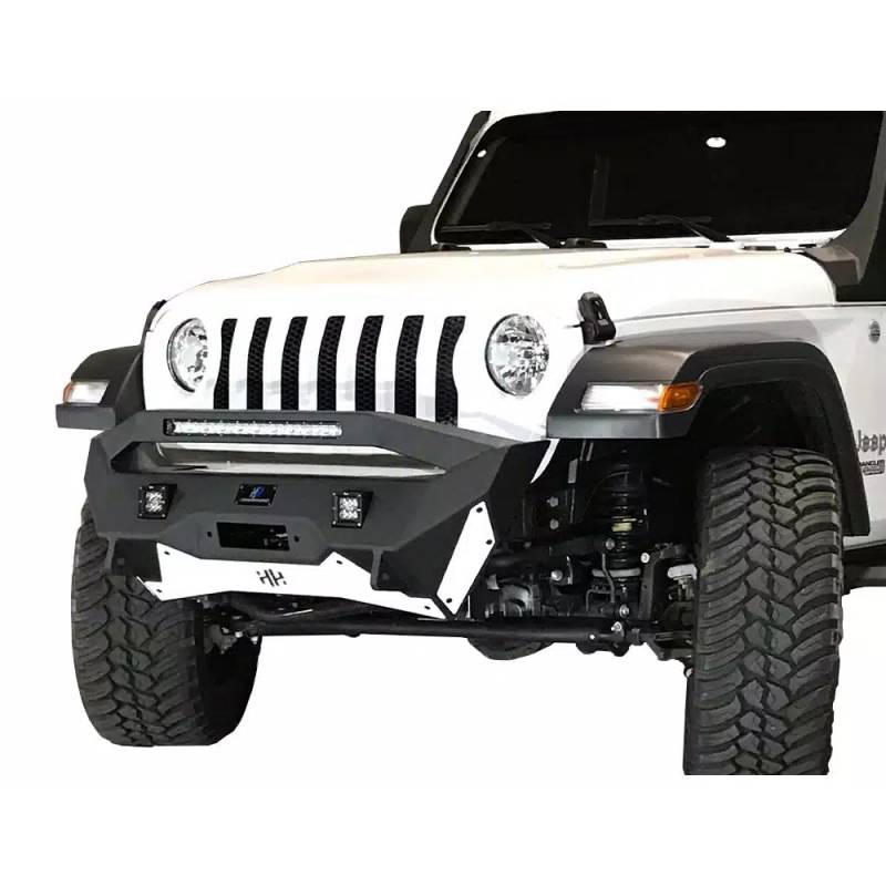 Hammerhead Bumpers - Hammerhead 600-56-0774 Ravager Winch Front Bumper with Stubby Bar Jeep Gladiator JT 2020-2021