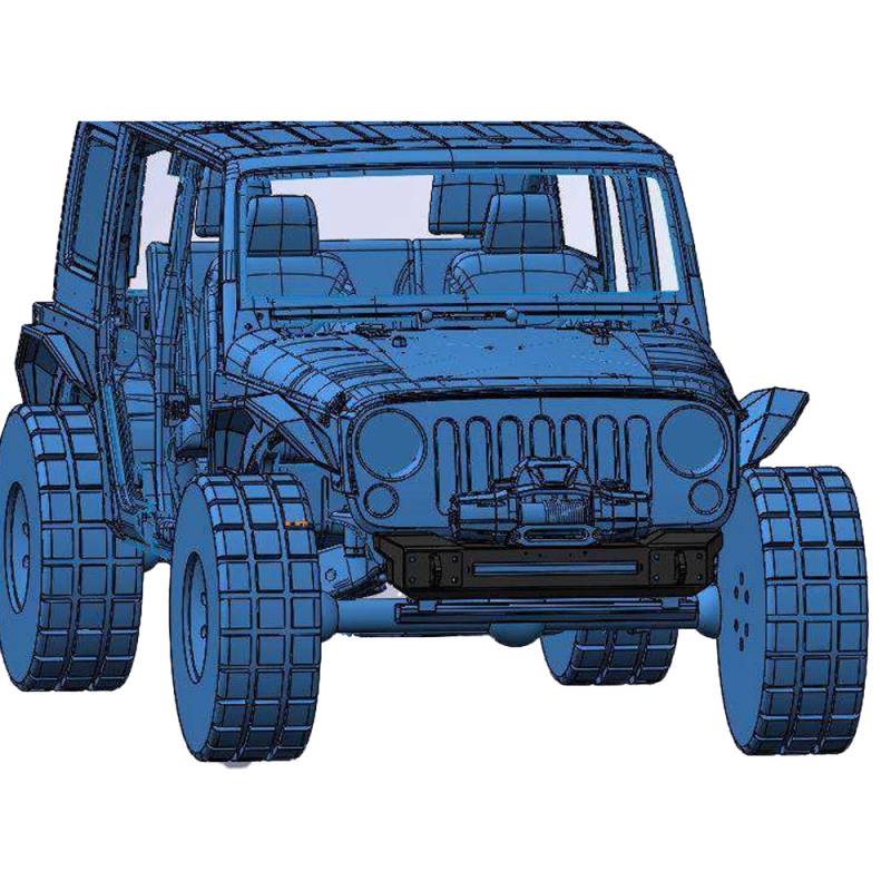 Hammerhead Bumpers - Hammerhead 600-56-0701 Minimalist Front Bumper for Jeep Wrangler JK 2007-2017