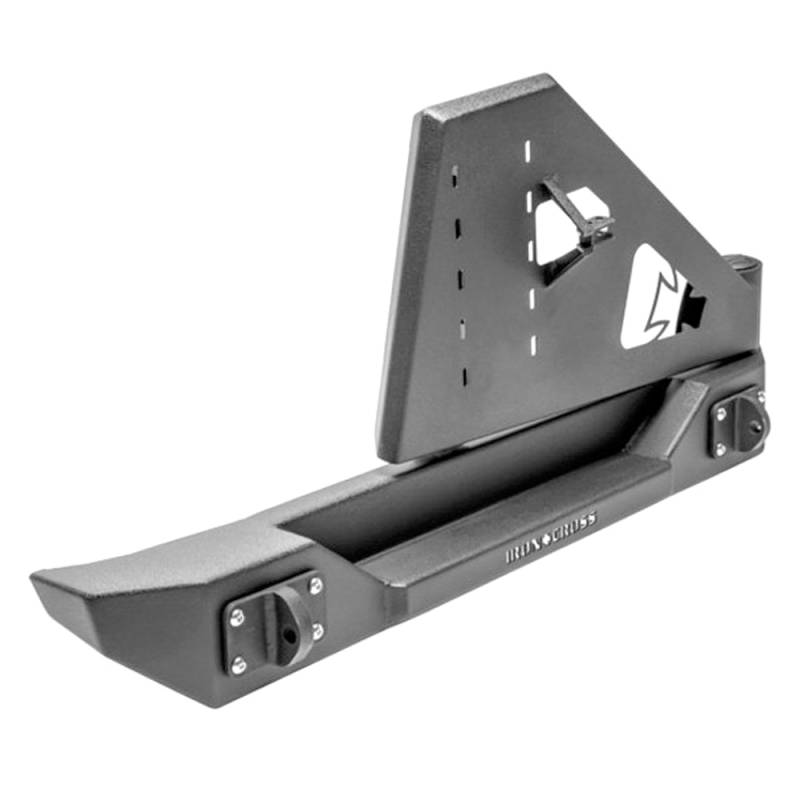 Iron Cross - Iron Cross GP-2202 Stubby Rear Bumper with Tire Carrier for Jeep Wrangler JL 2018-2020