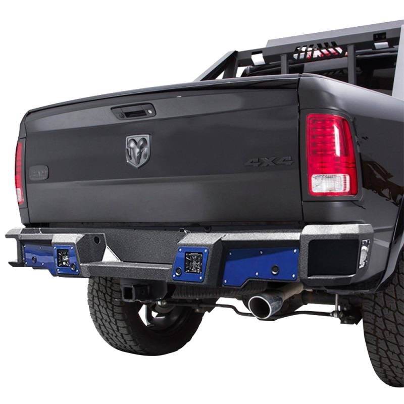Iron Cross - Iron Cross 61-615-19 Hardline Rear Bumper for Dodge Ram 1500 2019-2020 - Matte Black