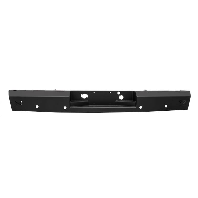 Fab Fours - Fab Fours DR10-RT2950-1 Red Steel Rear Bumper for Dodge Ram 1500 HD 2010-2018