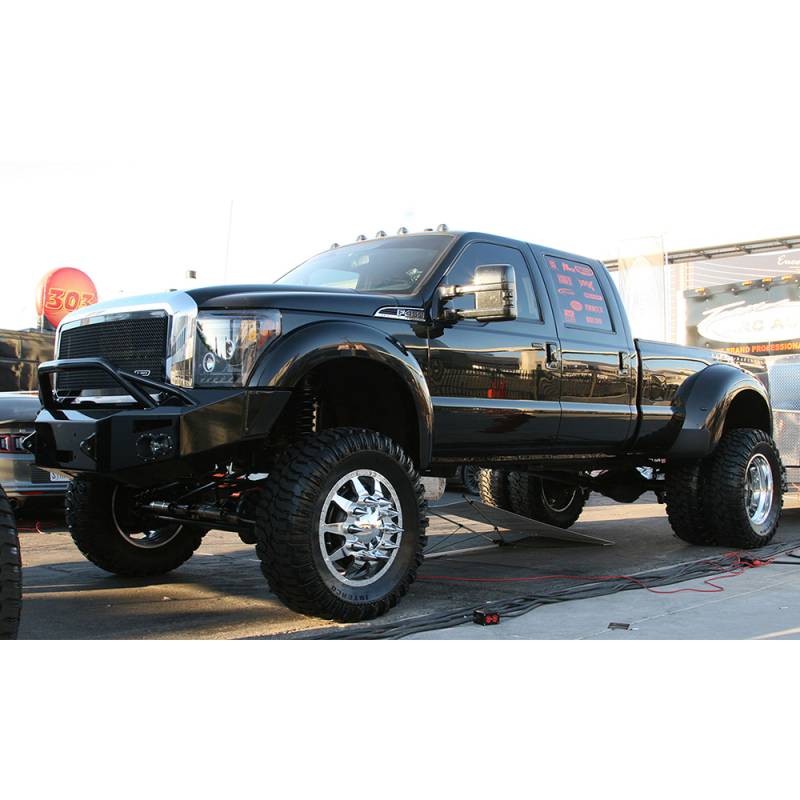 Fab Fours - Fab Fours FS11-A2652-1 Winch Front Bumper with Pre-Runner Guard and Sensor Holes for Ford F450/F550 2011-2016