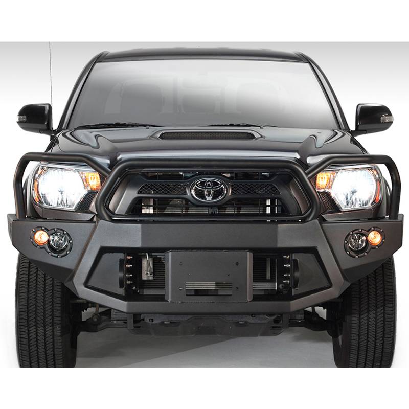 Fab Fours - Fab Fours TT12-B1650-1 Winch Front Bumper with Full Guard for Toyota Tacoma 2012-2015