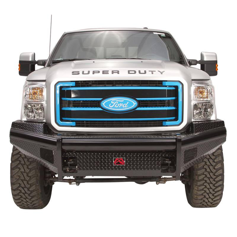 Fab Fours - Fab Fours FS11-S2561-1 Black Steel Front Bumper for Ford F250/F350/F450/F550 2011-2016