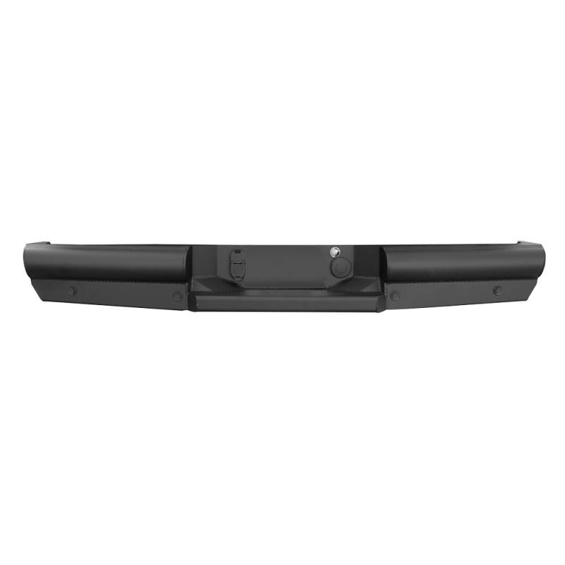 Fab Fours - Fab Fours TT07-U1550-1 Black Steel Elite Smooth Rear Bumper for Toyota Tundra 2007-2013