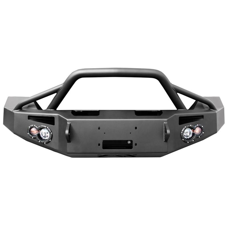 Fab Fours - Fab Fours DR13-H2952-1 Winch Front Bumper with Pre-Runner Guard for Dodge Ram 1500 2013-2018